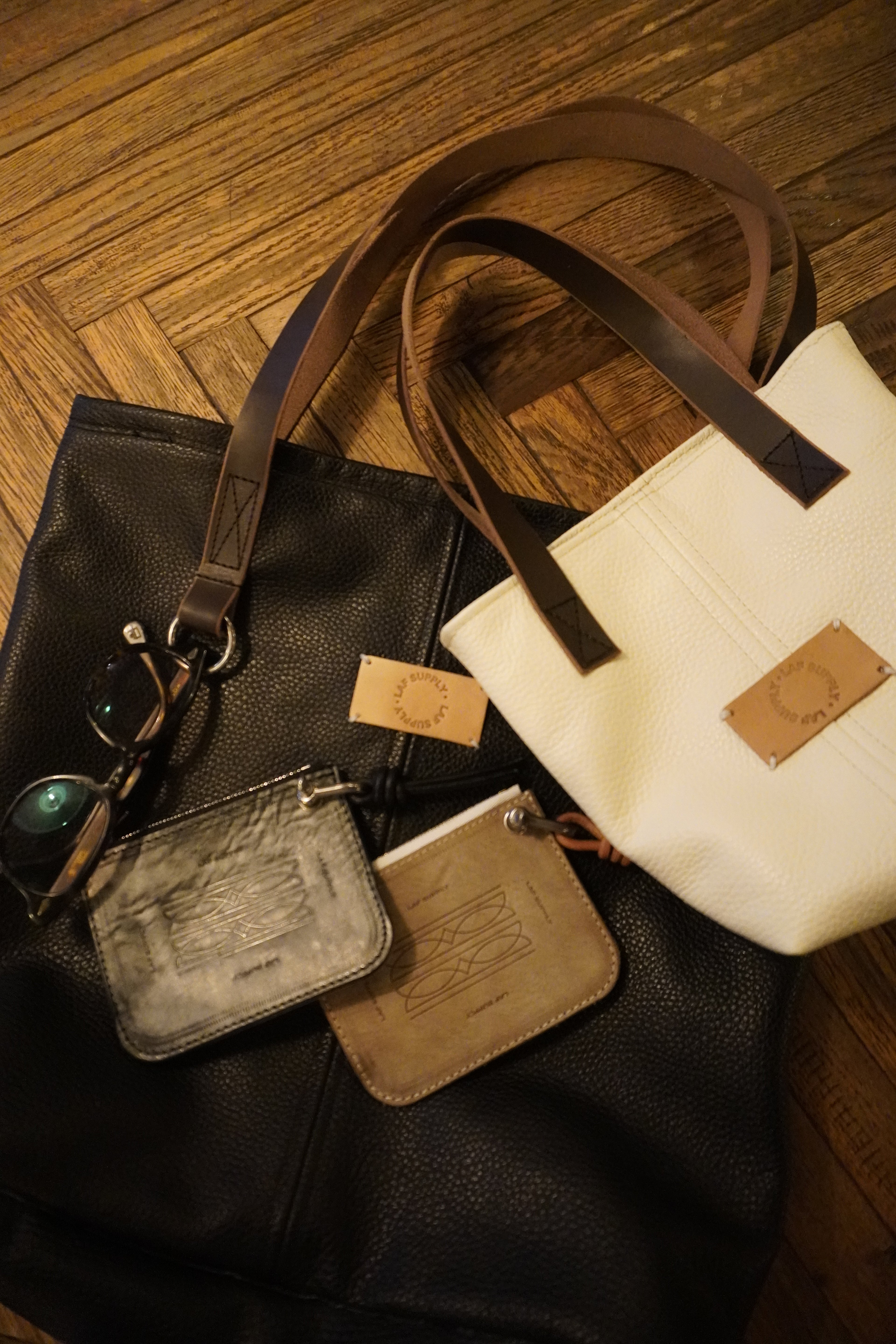leather tote bag【M】