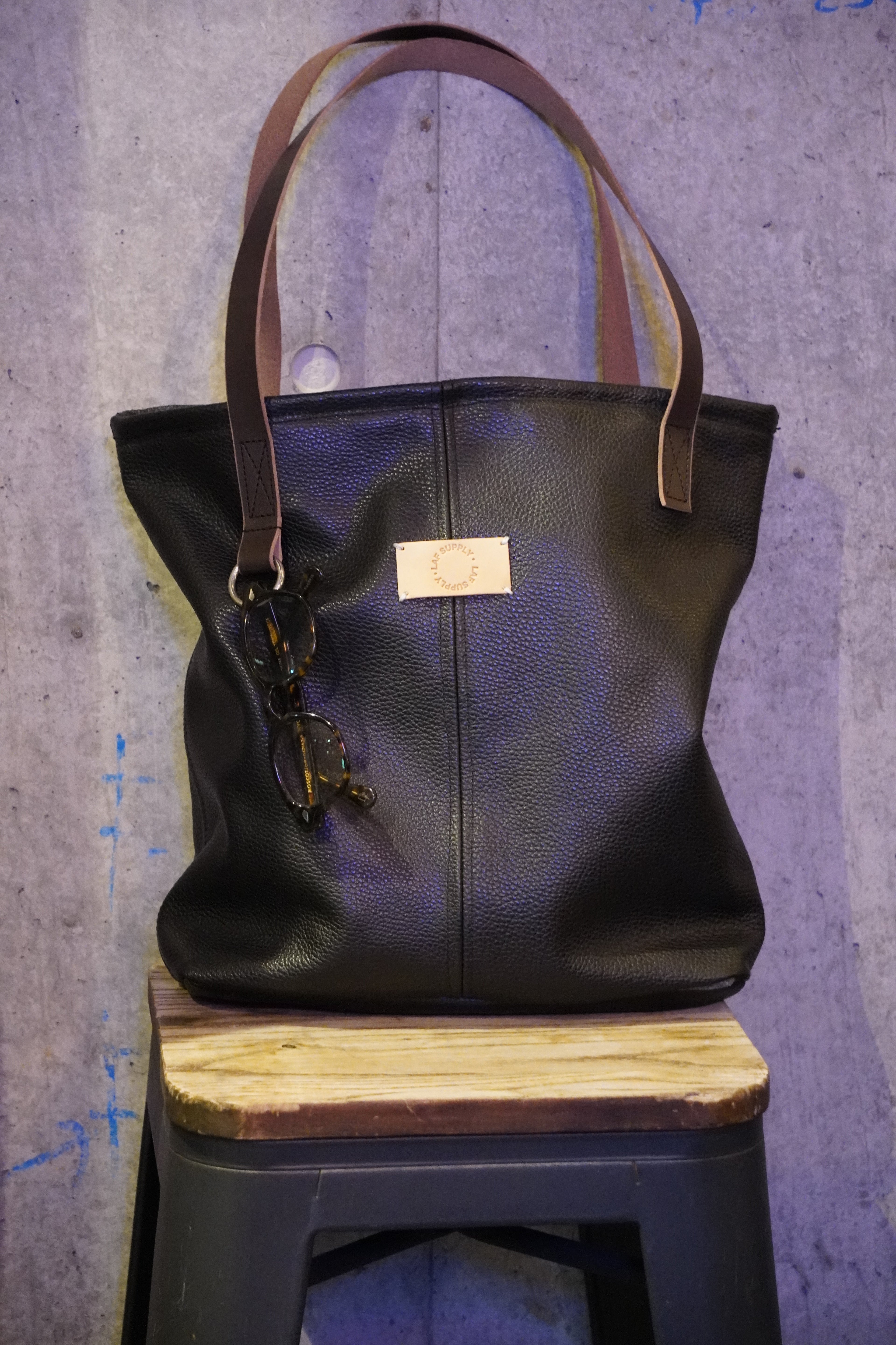 leather tote bag【M】
