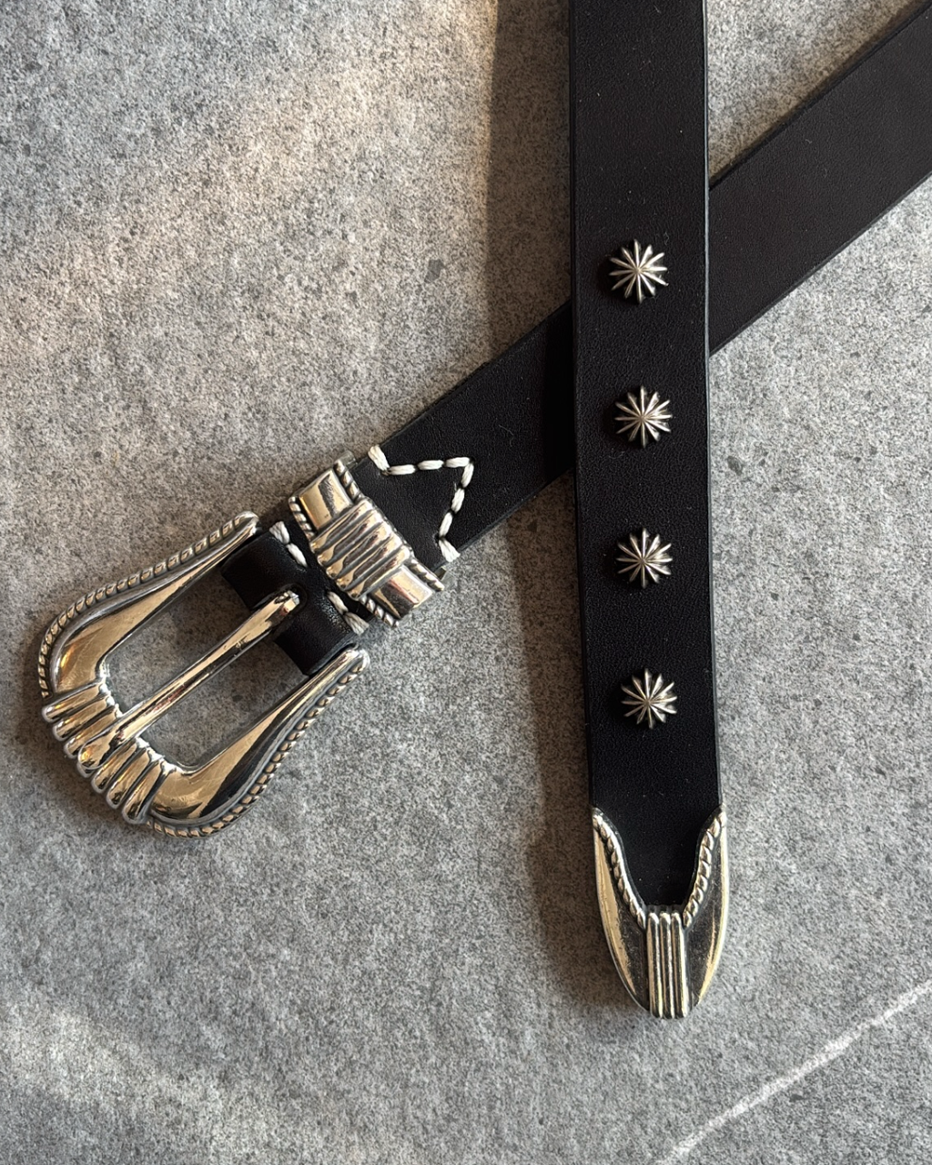western belt 24mm【long/rivet】